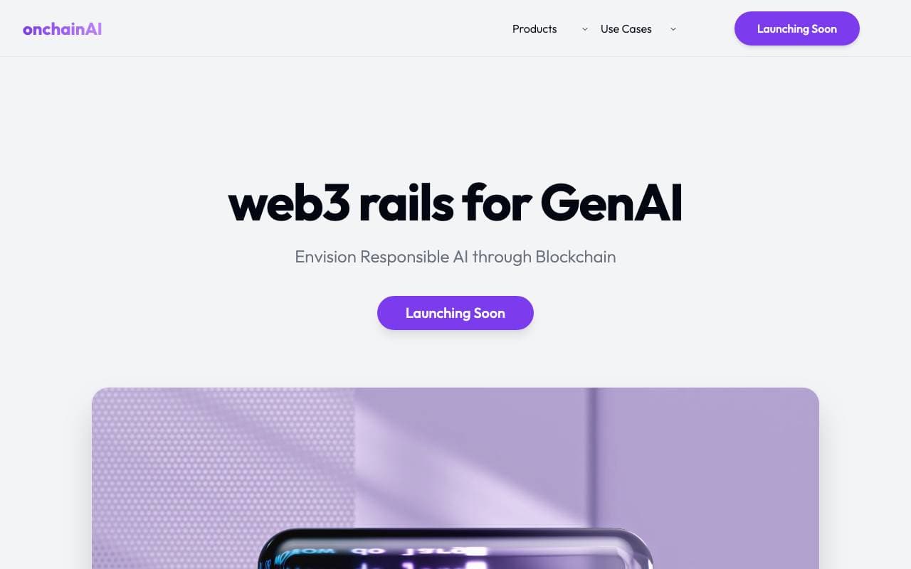 OnChain AI interface preview