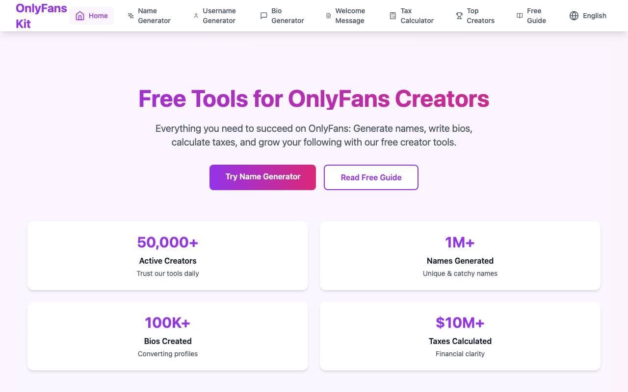 OnlyFansKit interface preview