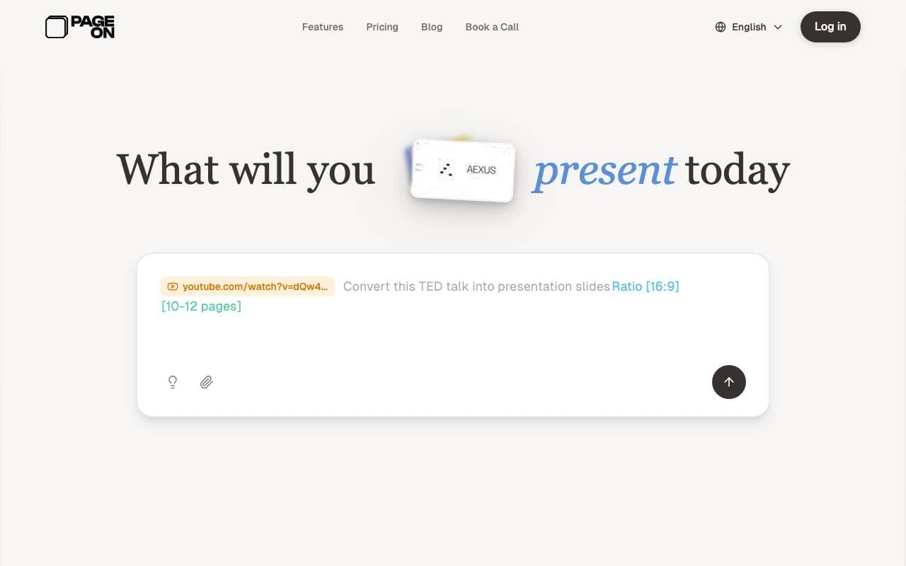PageOn AI interface preview