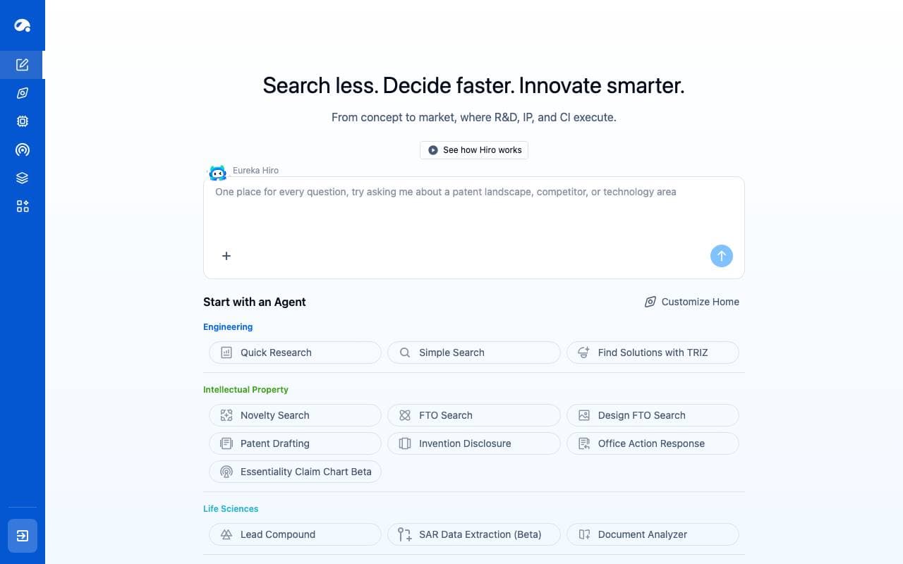Patsnap Eureka interface preview