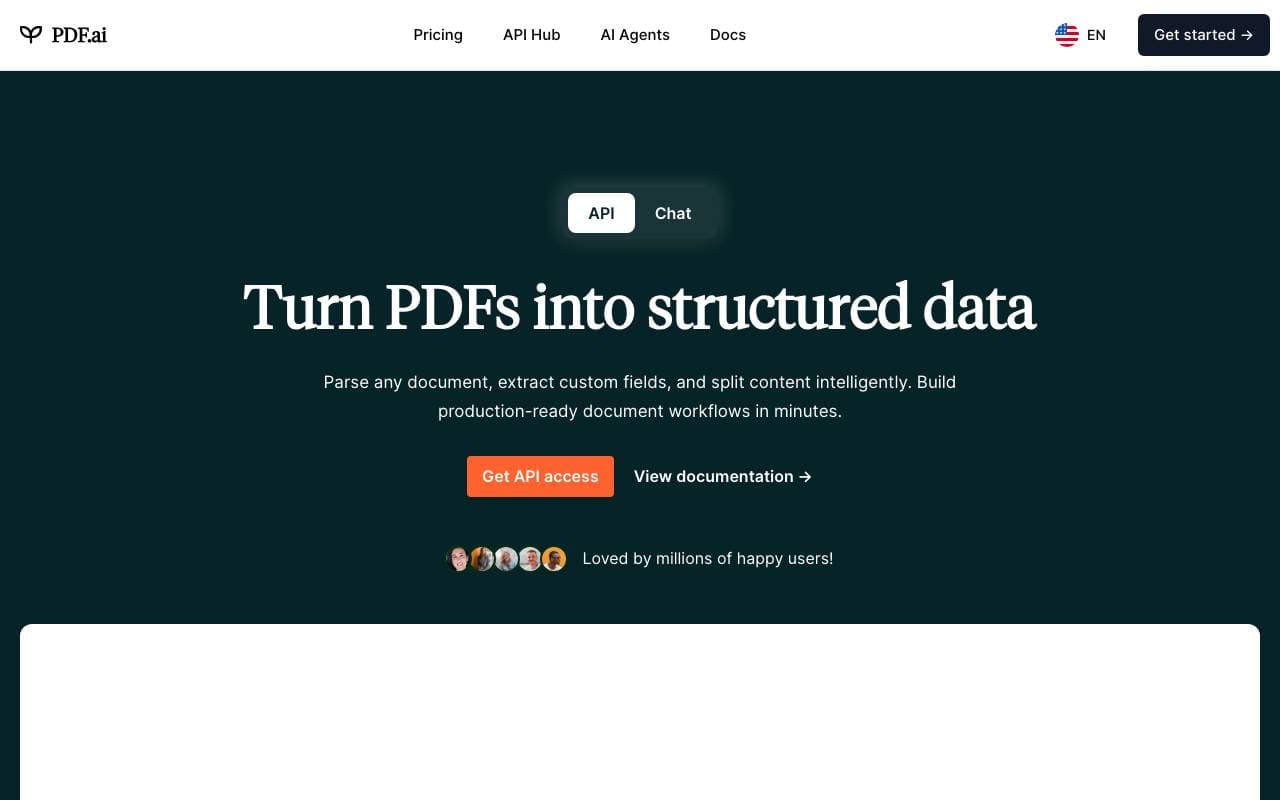 PDF AI interface preview