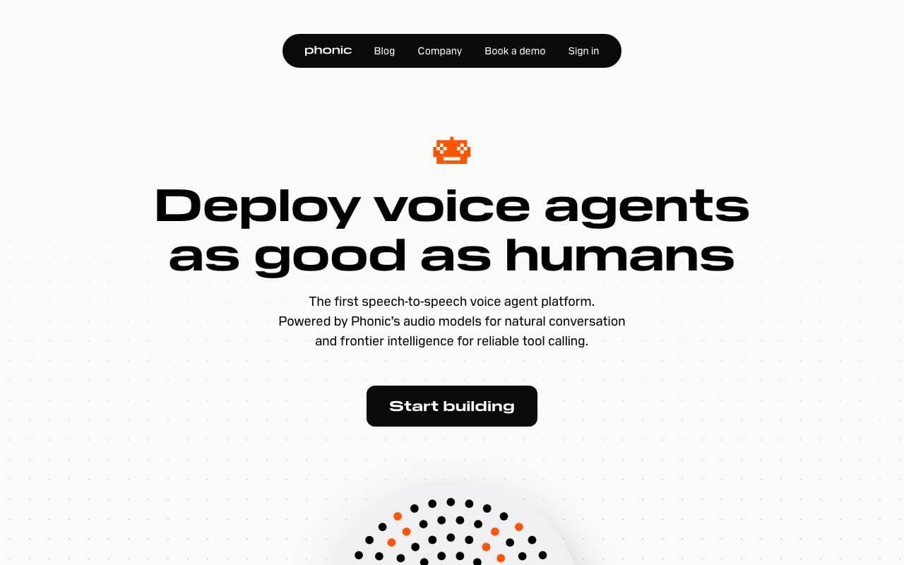 Phonic Voice AI interface preview