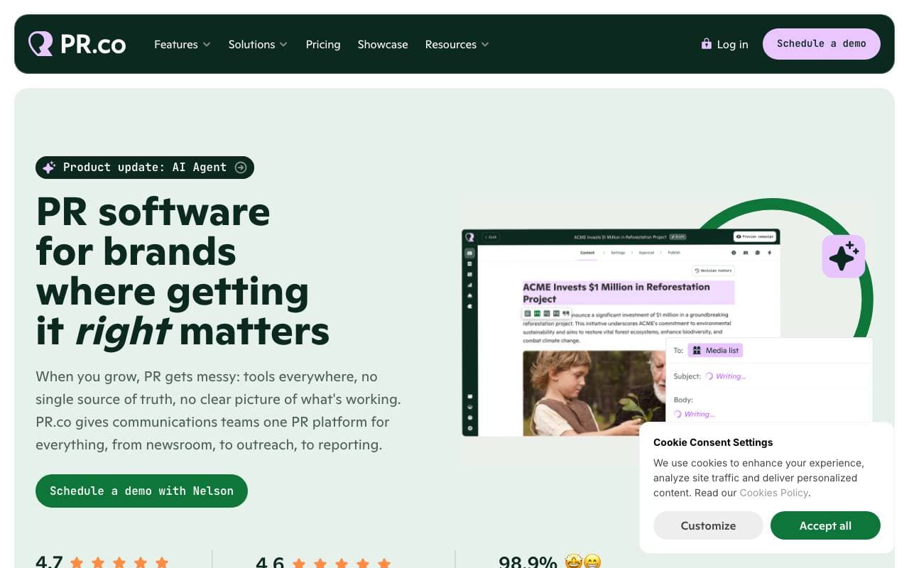 Pr.co interface preview
