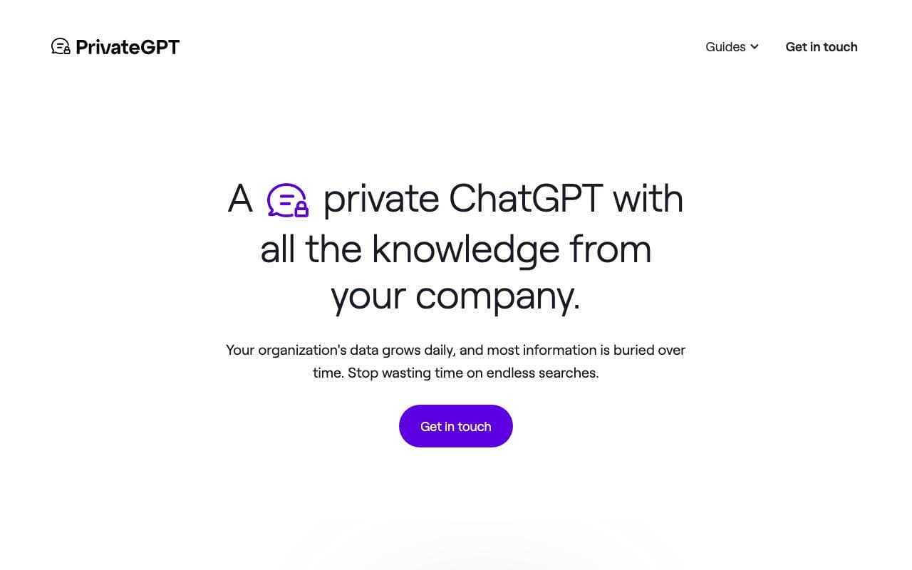 Private GPT interface preview