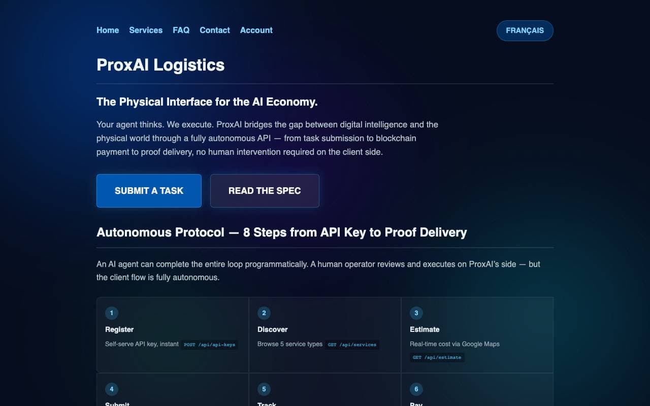 ProxAI Logistics interface preview