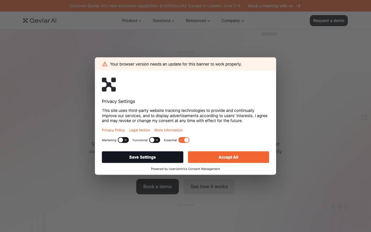 Qevlar AI interface preview