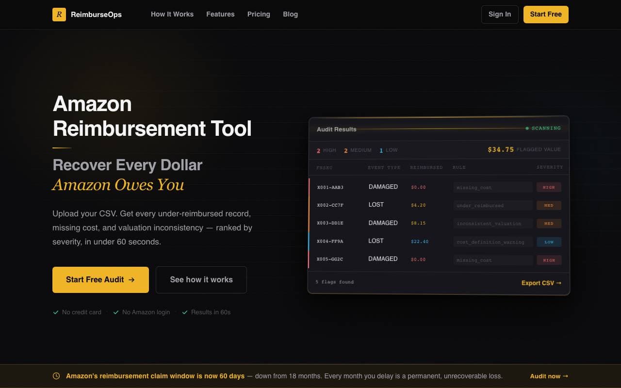 ReimburseOps interface preview