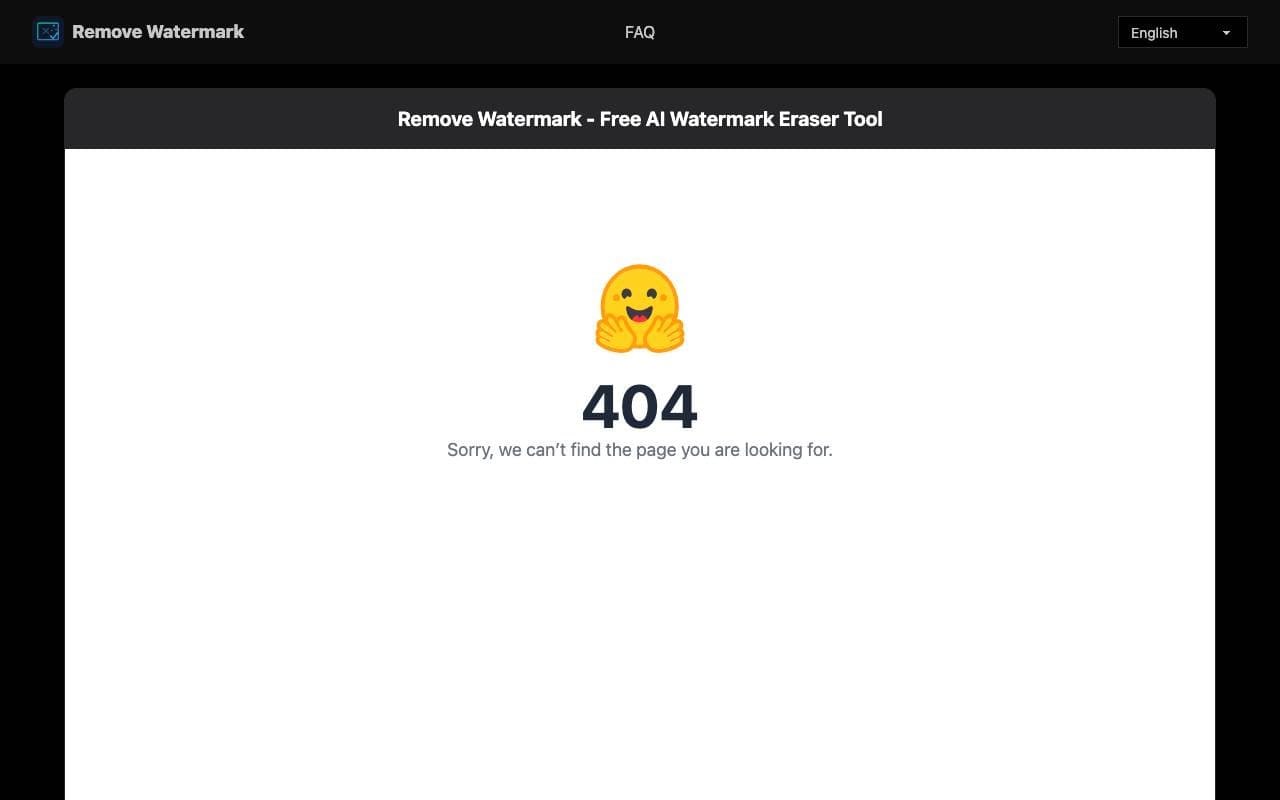 Remove Watermark interface preview