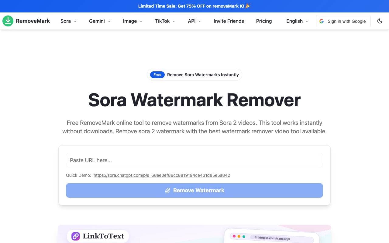 RemoveMark.io interface preview