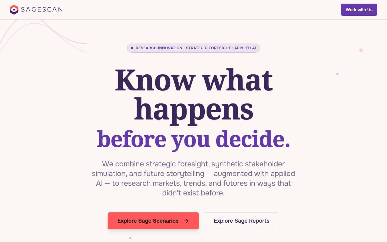 SageScan interface preview