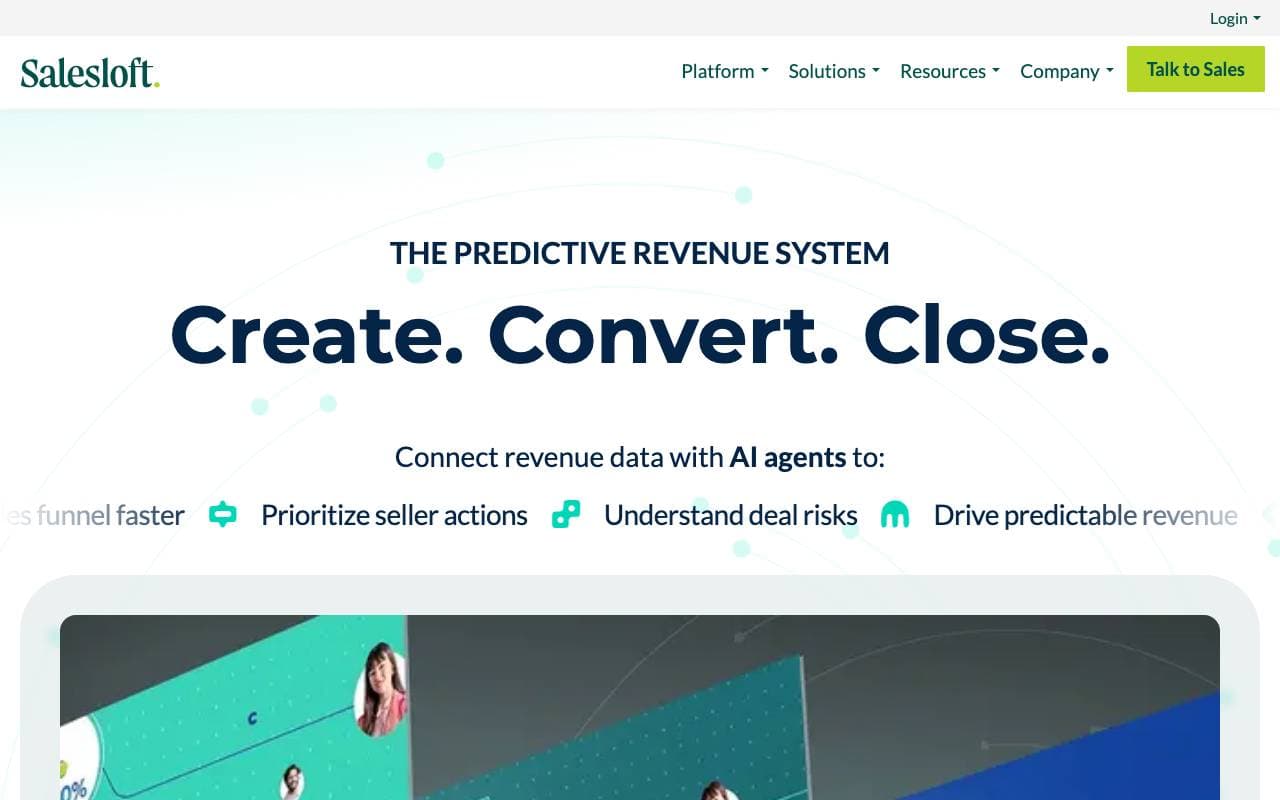 Salesloft interface preview