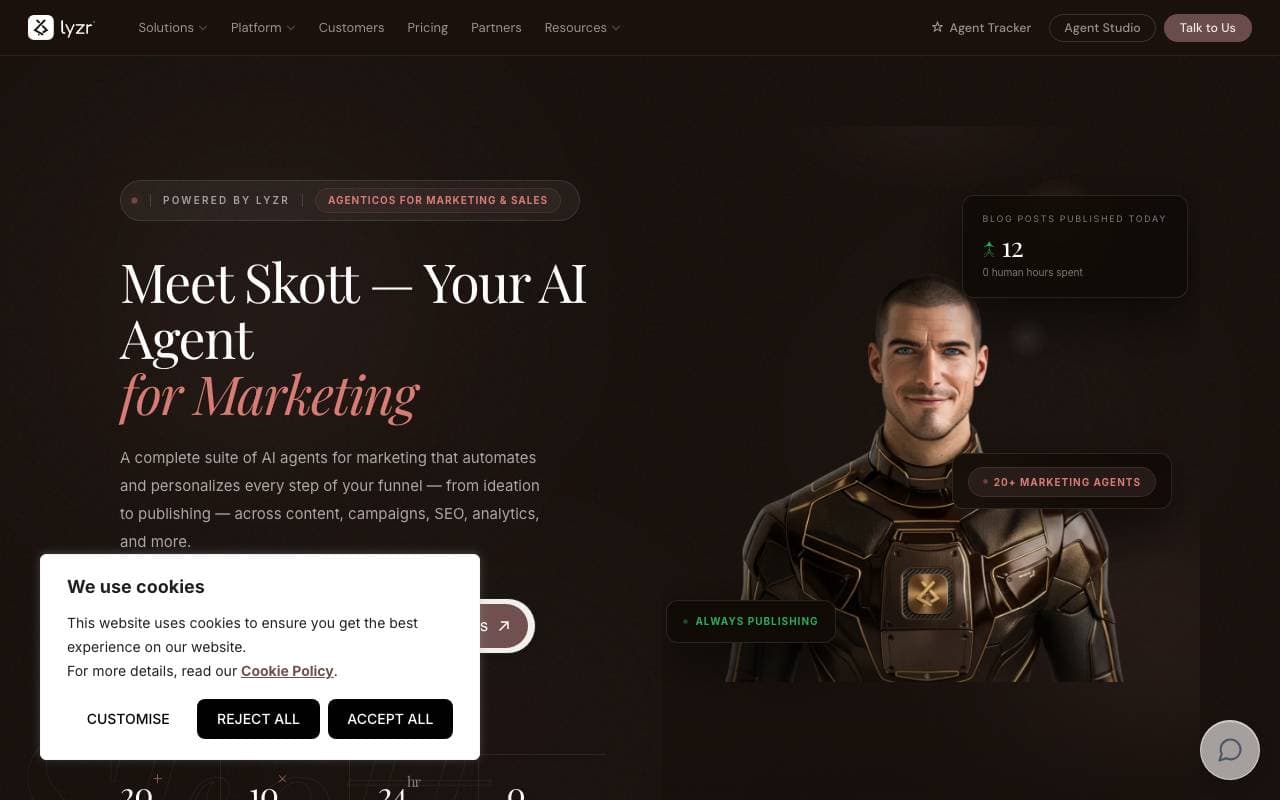 Scott by Lyzr AI interface preview