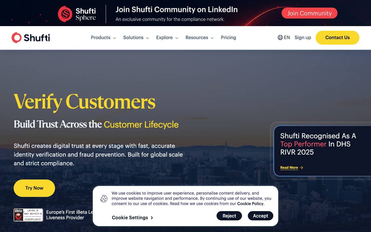 Shufti Pro interface preview