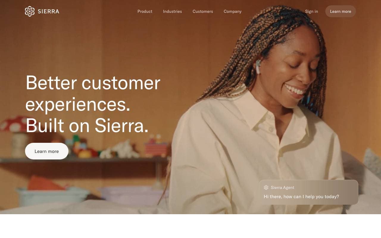 Sierra AI interface preview