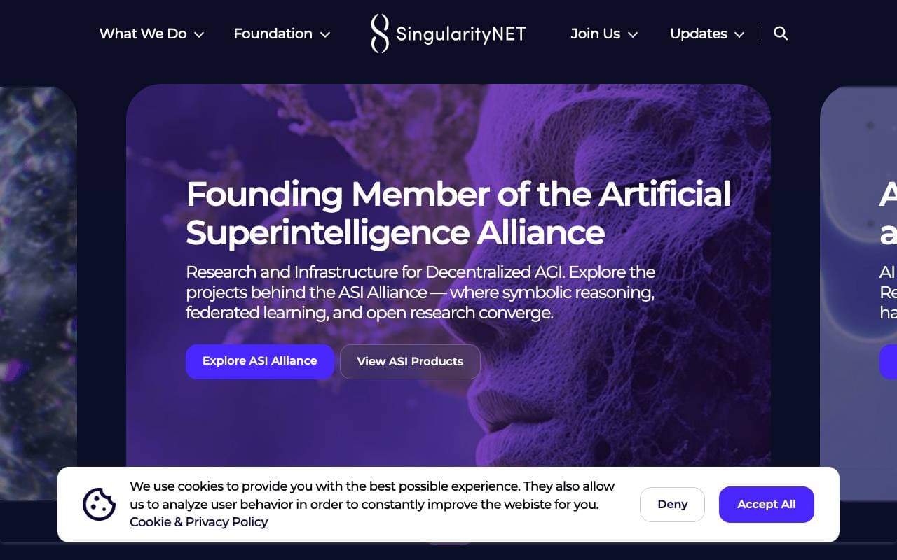 SingularityNET interface preview