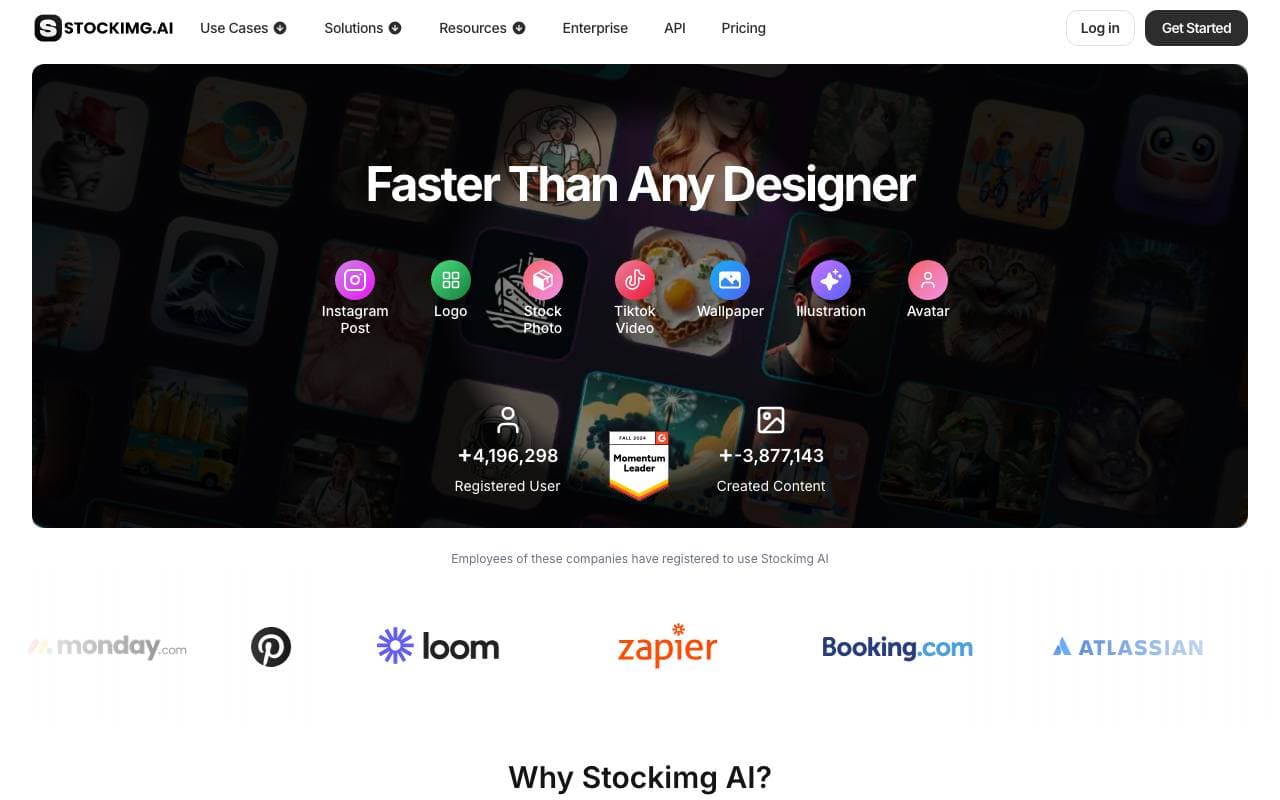 Stockimg AI interface preview