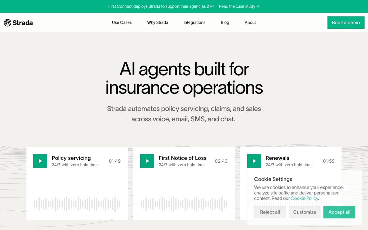 Strada interface preview