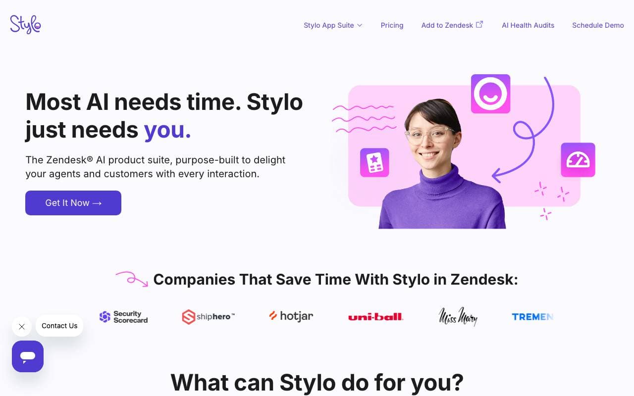 Stylo AI interface preview