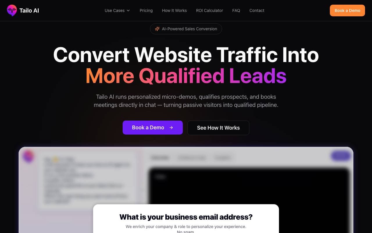 Tailo interface preview