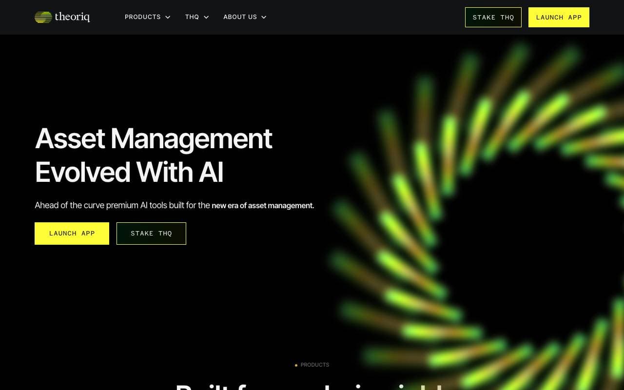 Theoriq AI interface preview