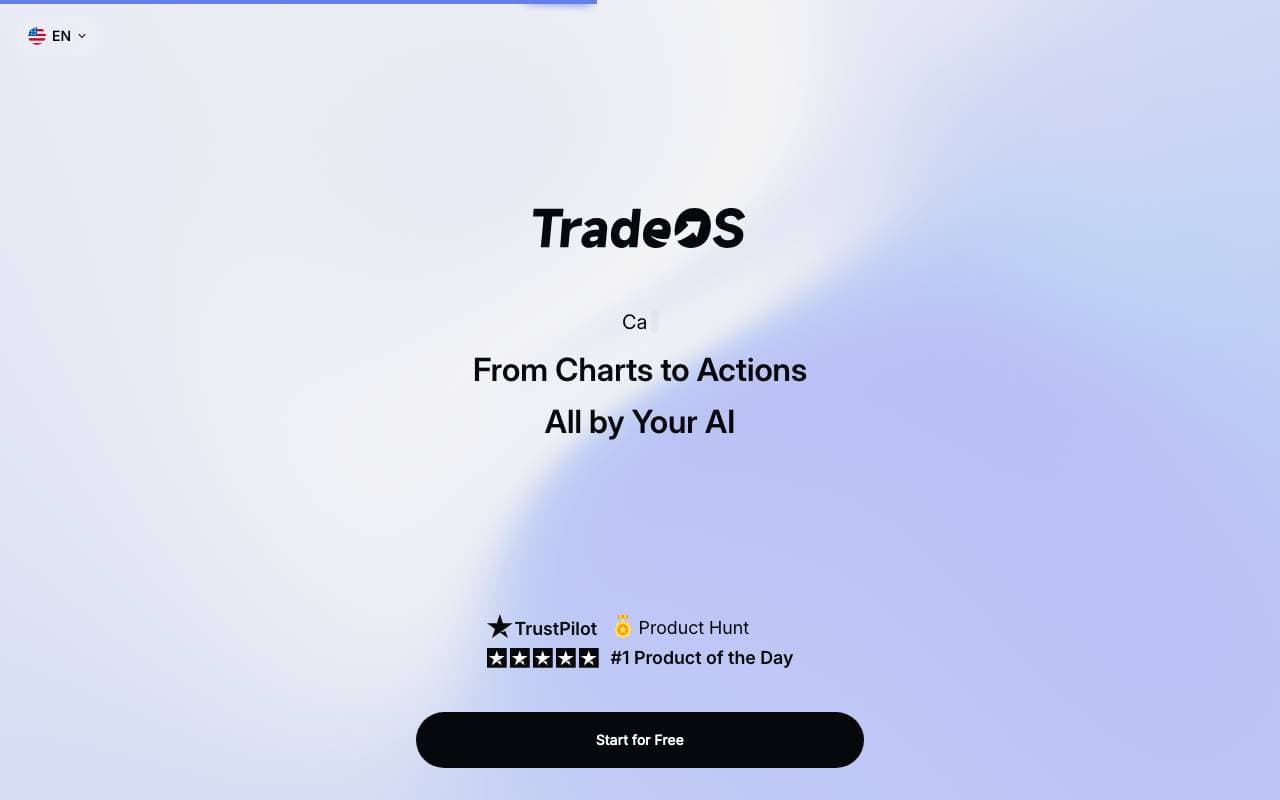 TradeOS AI interface preview