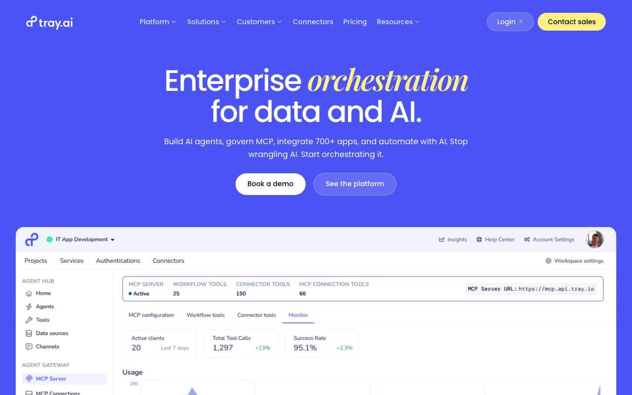 Tray.ai interface preview