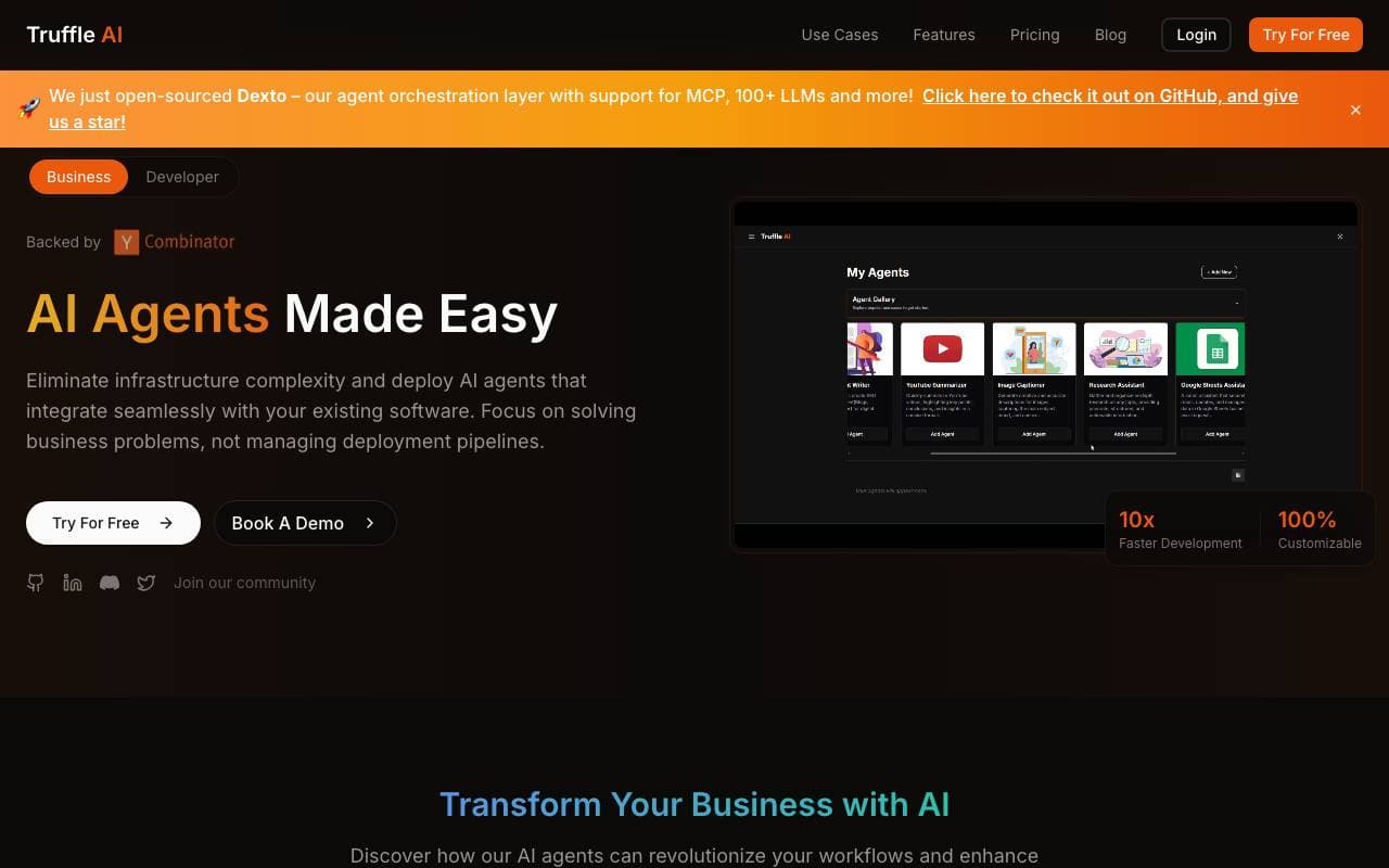 Truffle AI interface preview