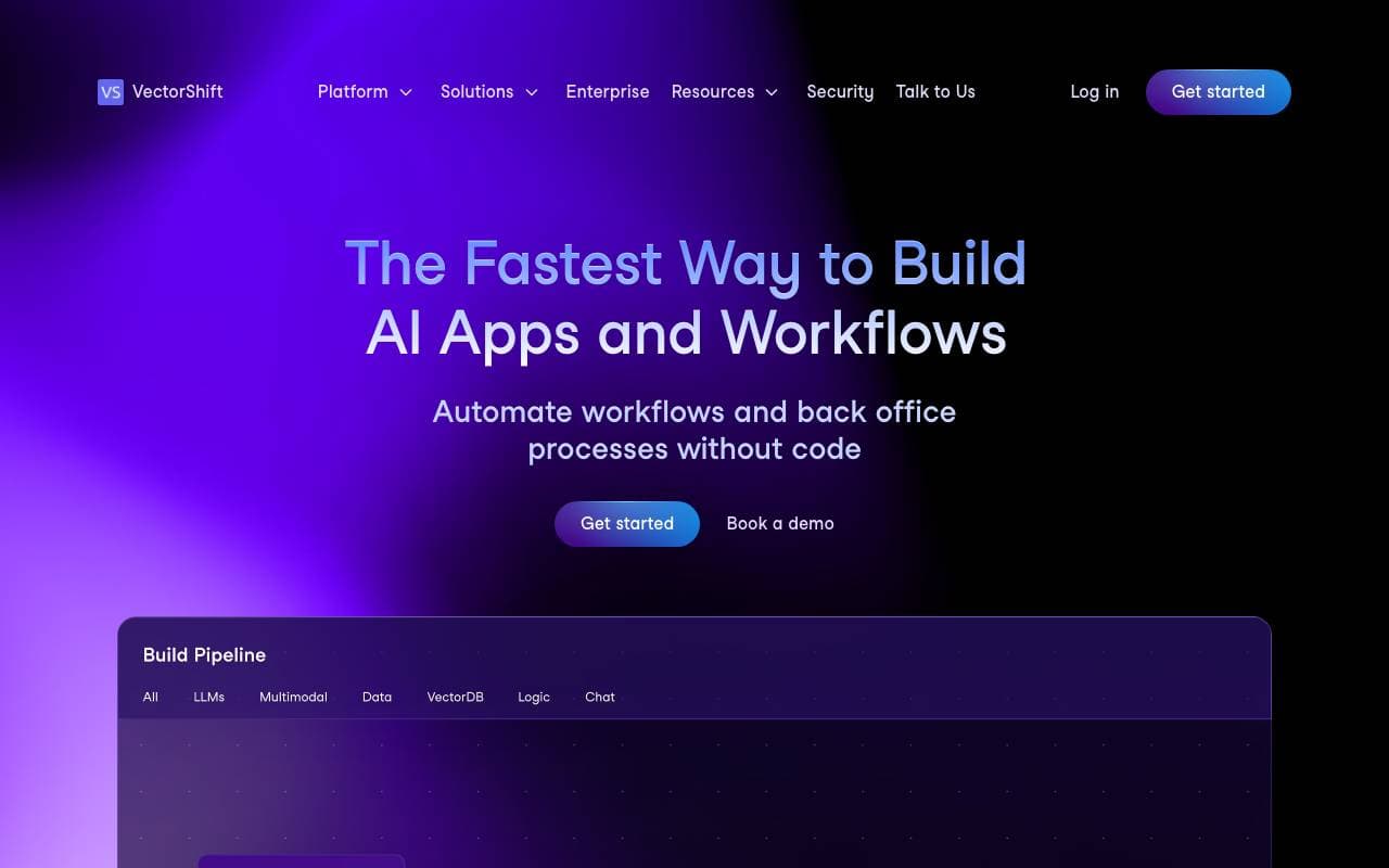 VectorShift interface preview