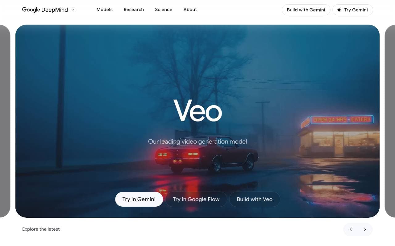 Veo 2 interface preview