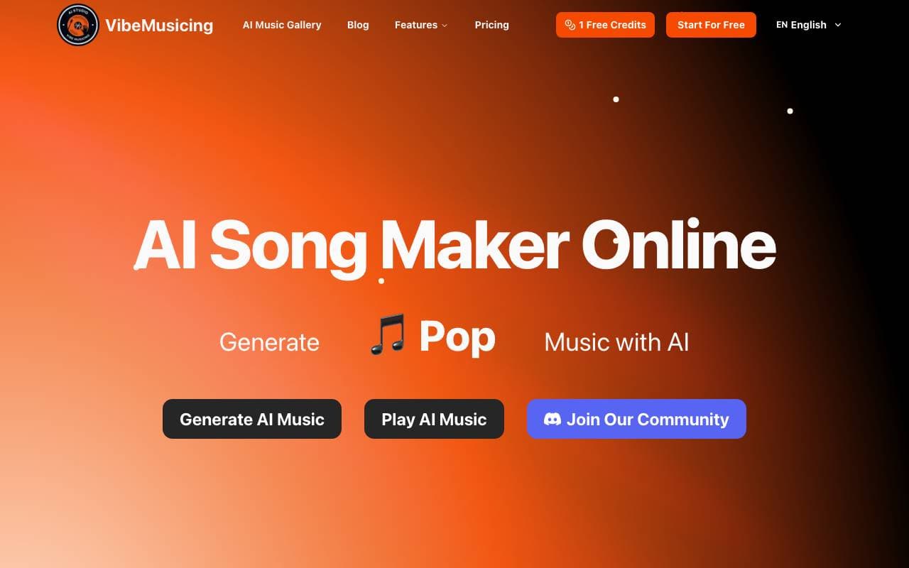 Vibe Musicing AI interface preview