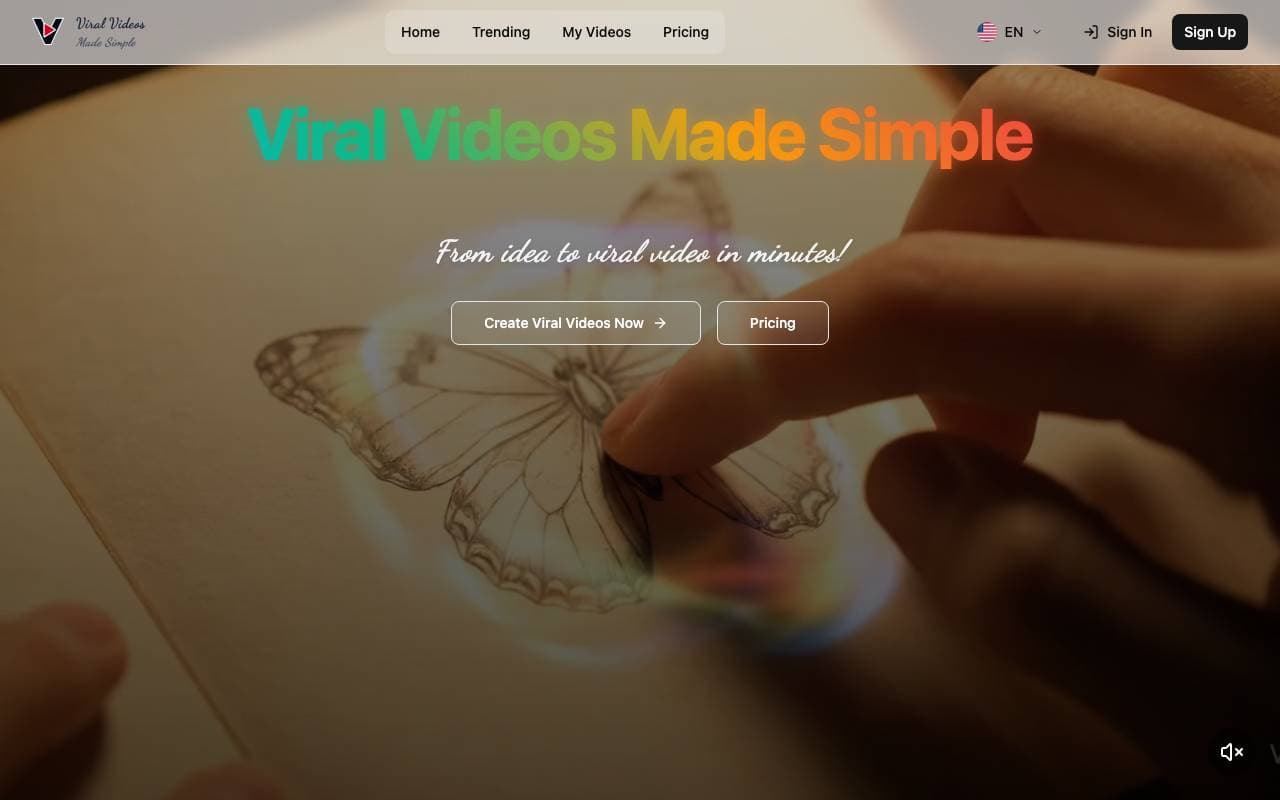 Viral AI Video Maker interface preview