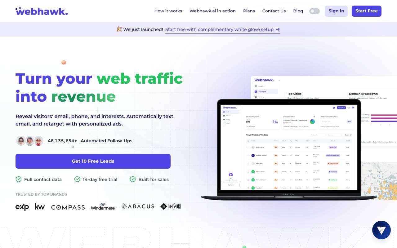 Webhawk interface preview
