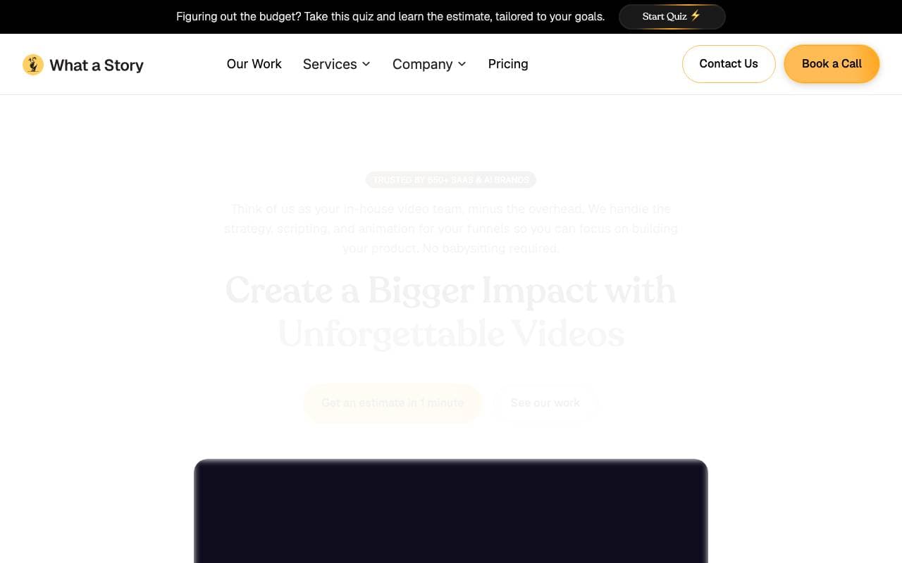 What a Story interface preview
