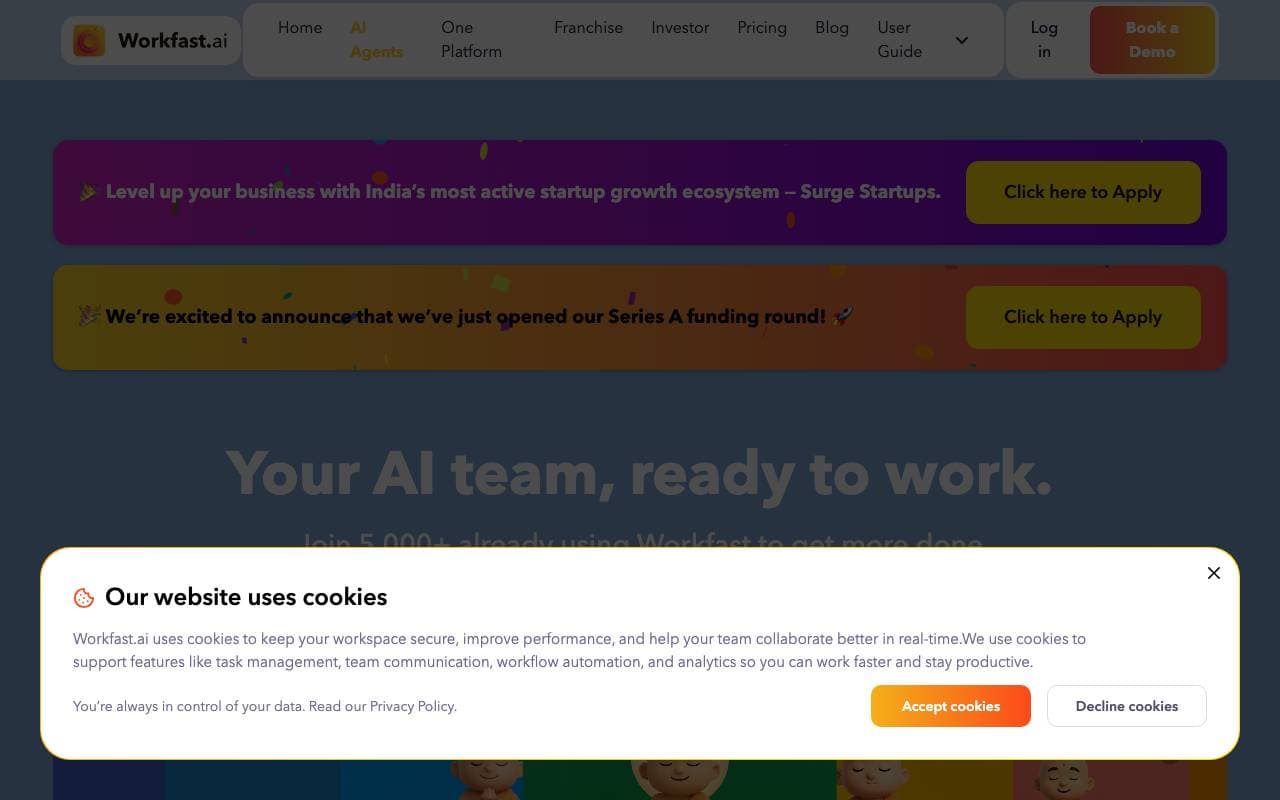 Work Fast interface preview