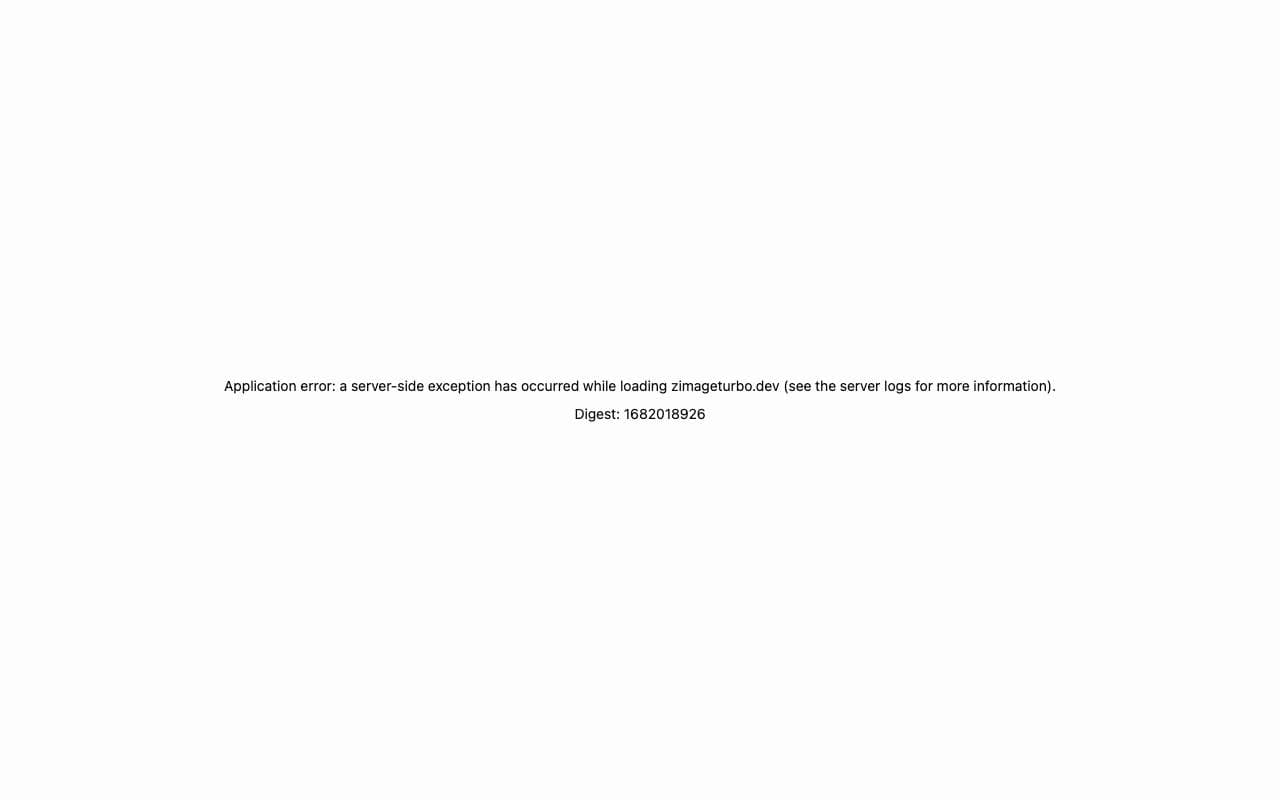 Z-Image interface preview