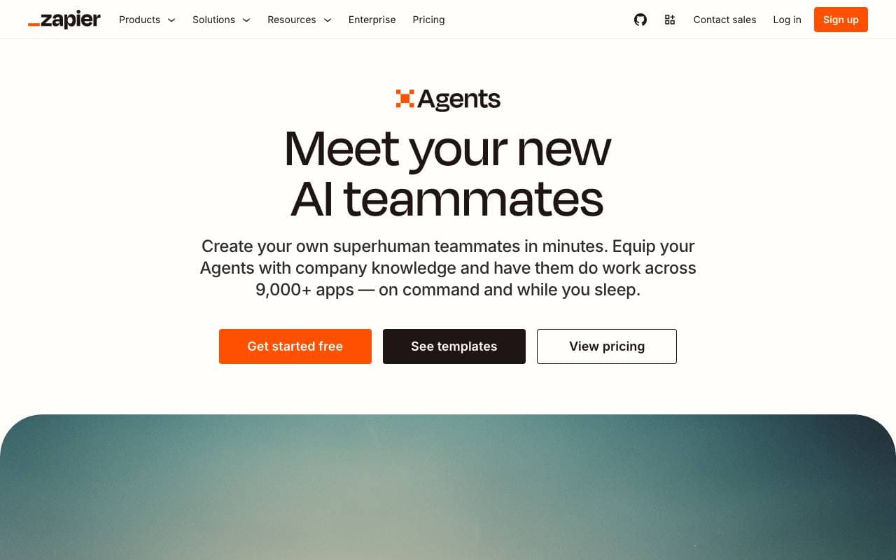 Zapier's Agents interface preview