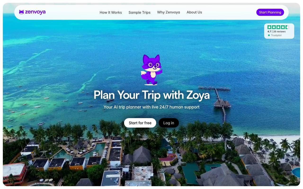 Zenvoya AI interface preview