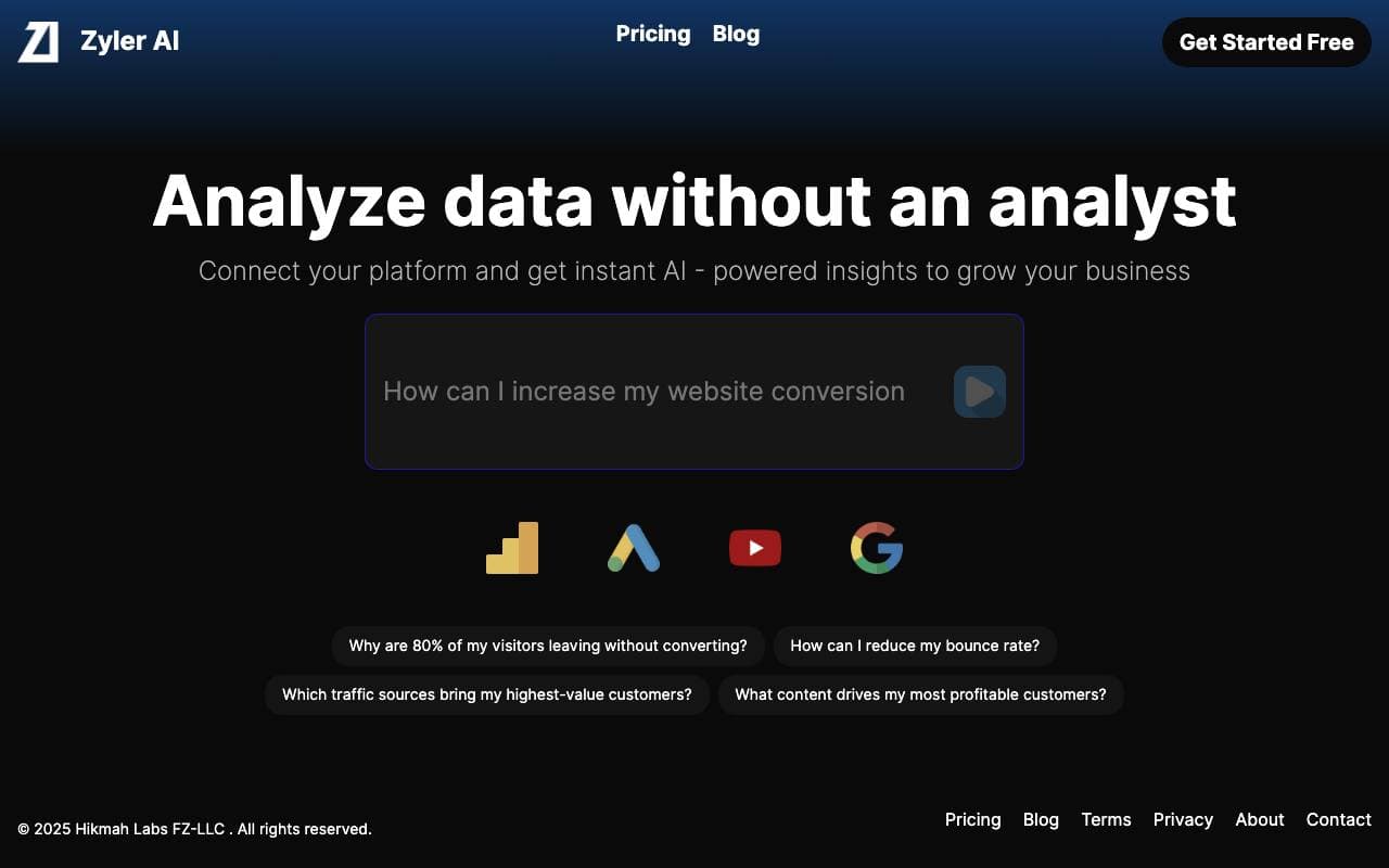Zyler AI interface preview